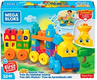 Mega Bloks train d'apprentissage ABC - Jouet éducatif avec musique et sons