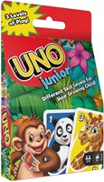 Mattel jeu de cartes UNO Junior - jeu pour enfants avec animaux amusants