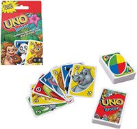 Mattel jeu de cartes UNO Junior - jeu pour enfants avec animaux amusants-2