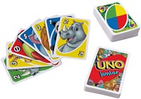 Mattel jeu de cartes UNO Junior - jeu pour enfants avec animaux amusants-3