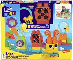 Mega Bloks Move' N Groove Caterpillar Bouwset, 30dlg.