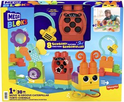 Mega Bloks Move' N Groove Caterpillar Bouwset, 30dlg.