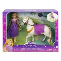 Mattel Poupée Princesse Disney Raiponce avec Maximus et Pascal Coffret