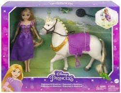 Mattel Poupée Princesse Disney Raiponce avec Maximus et Pascal Coffret