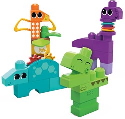 Mega Bloks Squeak N Chomps Dino's Bouwset, 24dlg.