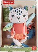 Fisher-Price peluche léopard des neiges jouet bébé durable 95% recyclé
