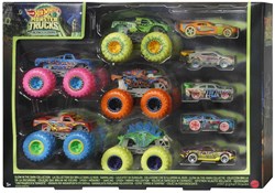 Hot Wheels Monster Trucks voitures jouets glow in the dark 10-pack