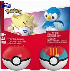 Mattel set de construction Pokémon - Togepi et Piplup jouet 41 pièces