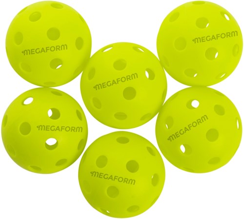 Megaform balles de pickleball set indoor 6 pièces - sport pickleball
