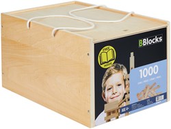 BBlocks blocs de construction en bois jouet dans boîte de rangement 1000 pièces
