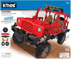 K'nex Trail Rider Motorisé Coffret de Construction - Jeep Rouge - 682 Pièces
