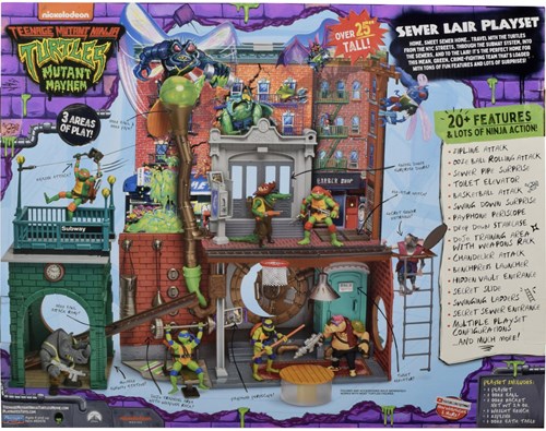Boti Teenage Mutant Ninja Turtles quartier général playset avec slime-3