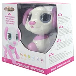 Robo Smart Puppy Pinky chien robot interactif avec lumière et son