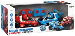 Gear2Play RC Neon Bumper Cars Pro - Voitures de course télécommandées avec éclairage néon