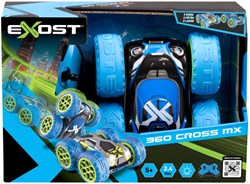 Spectron voiture cascadeuse RC Exost 360 Cross MX bleu-vert 12 km/h jouet
