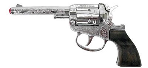 Pistolet à amorces jouet revolver 100 coups métal accessoire cowboy