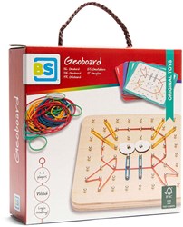 BS Toys Géoboard Bois FSC - Jeu Créatif d'Élastiques pour Enfants