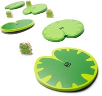 BS Toys jeu d'équilibre wobble pad - jeu de sol en bois pour enfants-3