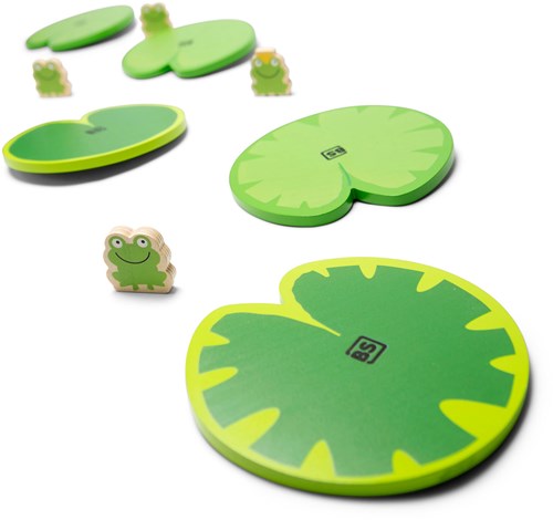 BS Toys jeu d'équilibre wobble pad - jeu de sol en bois pour enfants-3