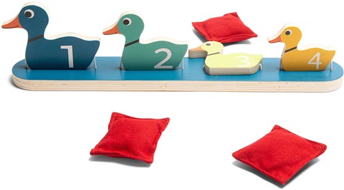 BS Toys Canards en Ligne - Jeu de lancer pour enfants - Jouet en bois-2