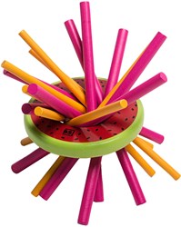 BS Toys Mikado jeu en bois melon - jeu d'adresse pour enfants