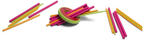 BS Toys Mikado jeu en bois melon - jeu d'adresse pour enfants-3