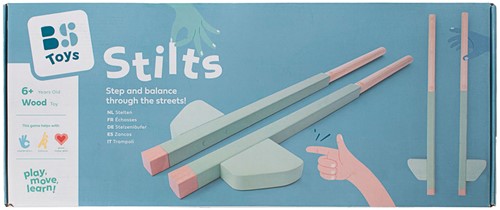 BS Toys Houten Stelten Groen, 2dlg.