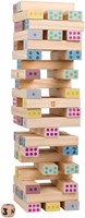 BS Toys Tour Numérique en Bois - Jeu d'Adresse Éducatif 46pcs-2