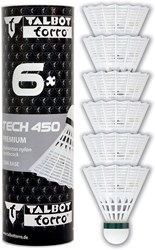 Schildkröt volants badminton nylon blanc 6 pièces vitesse lente entraînement