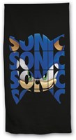 Serviette de plage Sonic microfibre 70x140 cm pour enfants - Serviette Sonic