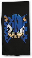 Serviette de plage Sonic microfibre 70x140 cm pour enfants - Serviette Sonic