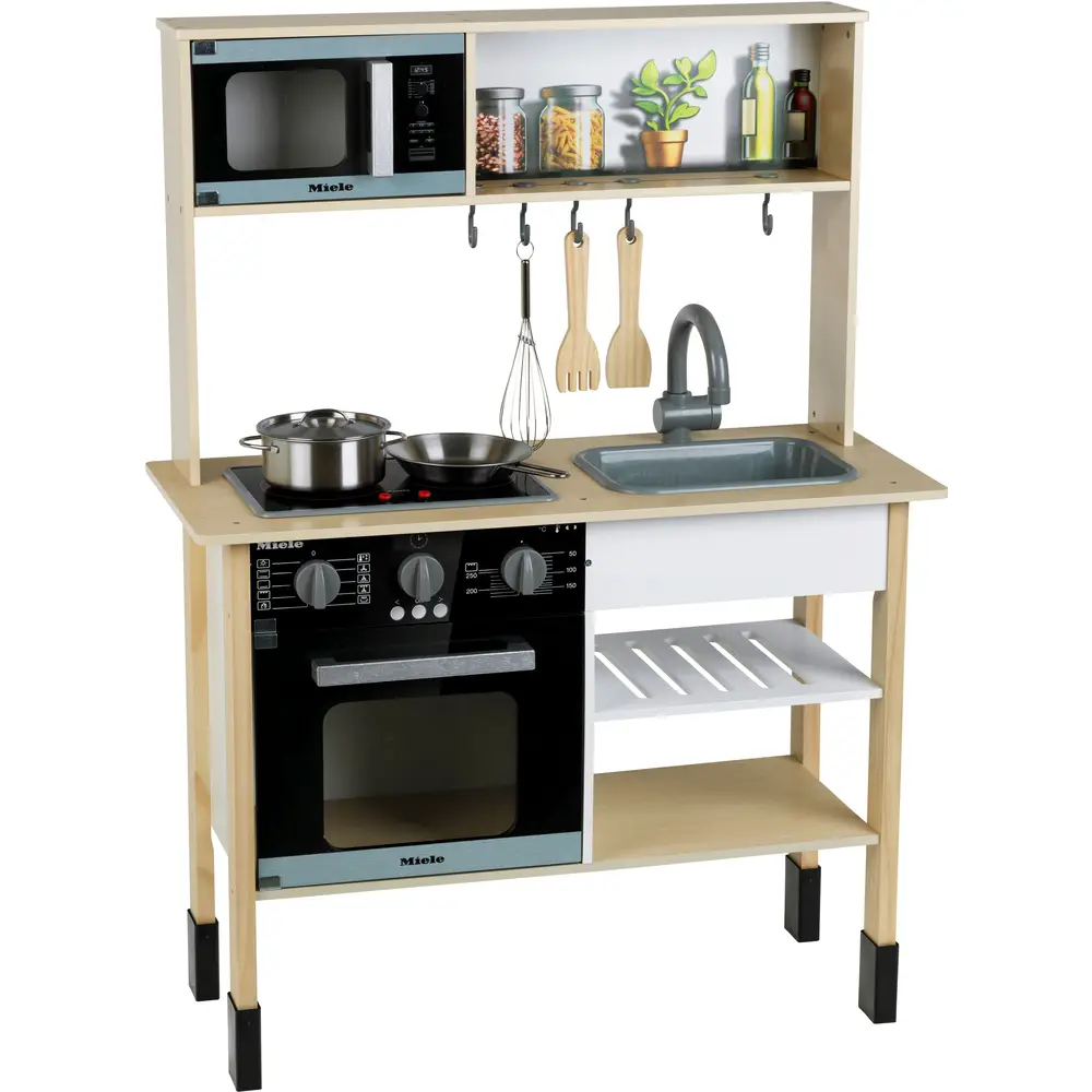 Klein cuisine en bois Miele midi avec lumière et son, 70x30x91 cm