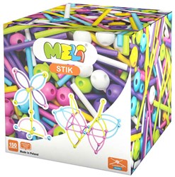 Meli coffret de construction rose 150 pièces - jouet créatif pour enfants