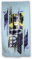 Serviette de plage Batman serviette bain 70x140cm polyester multicolore
