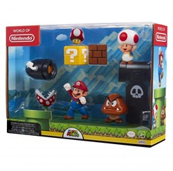 Nintendo Super Mario coffret de jeu Acorn Plains avec figurine Mario 6,5 cm