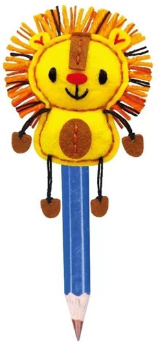 Avenir embout de crayon lion - accessoire animal joyeux pour enfants