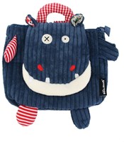 Globe Trotoys Sac à dos, Le hippopotame branché 25 x 25 cm