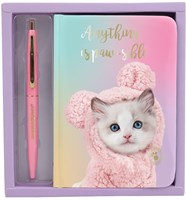 Studio Pets carnet avec stylo - cadeau design chat coloré A6