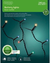 Lumineo guirlande LED 240 lumières multicolores minuterie extérieur