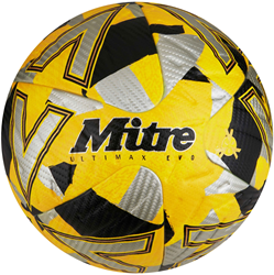Mitre Ultimax Evo Football - Yellow/Silver/Black - 5