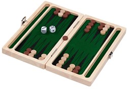 Goki jeu de backgammon en bois pour enfants et adultes - bois FSC