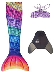Kuaki queue de sirène jouet set Rainbow XS - nageoire pour enfants