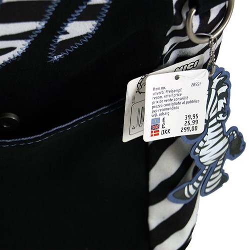 Nici sac bandoulière zèbre pour enfants - grand sac enfant multicolore-3