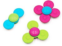 Tomy Fat Brain jouet sensoriel Whirly Squigz - set de 3 toupies ventouse-3