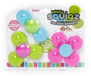 Tomy Fat Brain jouet sensoriel Whirly Squigz - set de 3 toupies ventouse-2