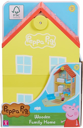 Maison familiale en bois Peppa Pig avec figurines et accessoires maison de poupée