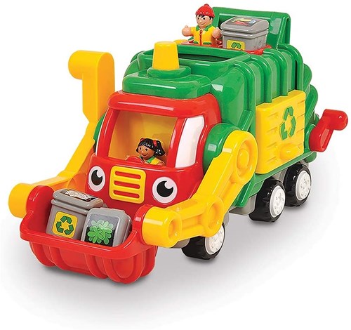 WOW Toys Flip n Tip Fred camion poubelle jouet avec effets sonores