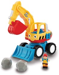 WOW Toys pelleteuse Dexter the Digger véhicule jouet rouge