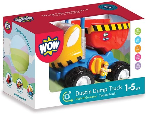 WOW Toys Dustin Camion Benne jouet pour enfants - multicolore-3