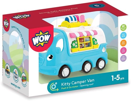 WOW Toys camping-car jouet Kitty - Véhicule coloré pour tout-petits-3